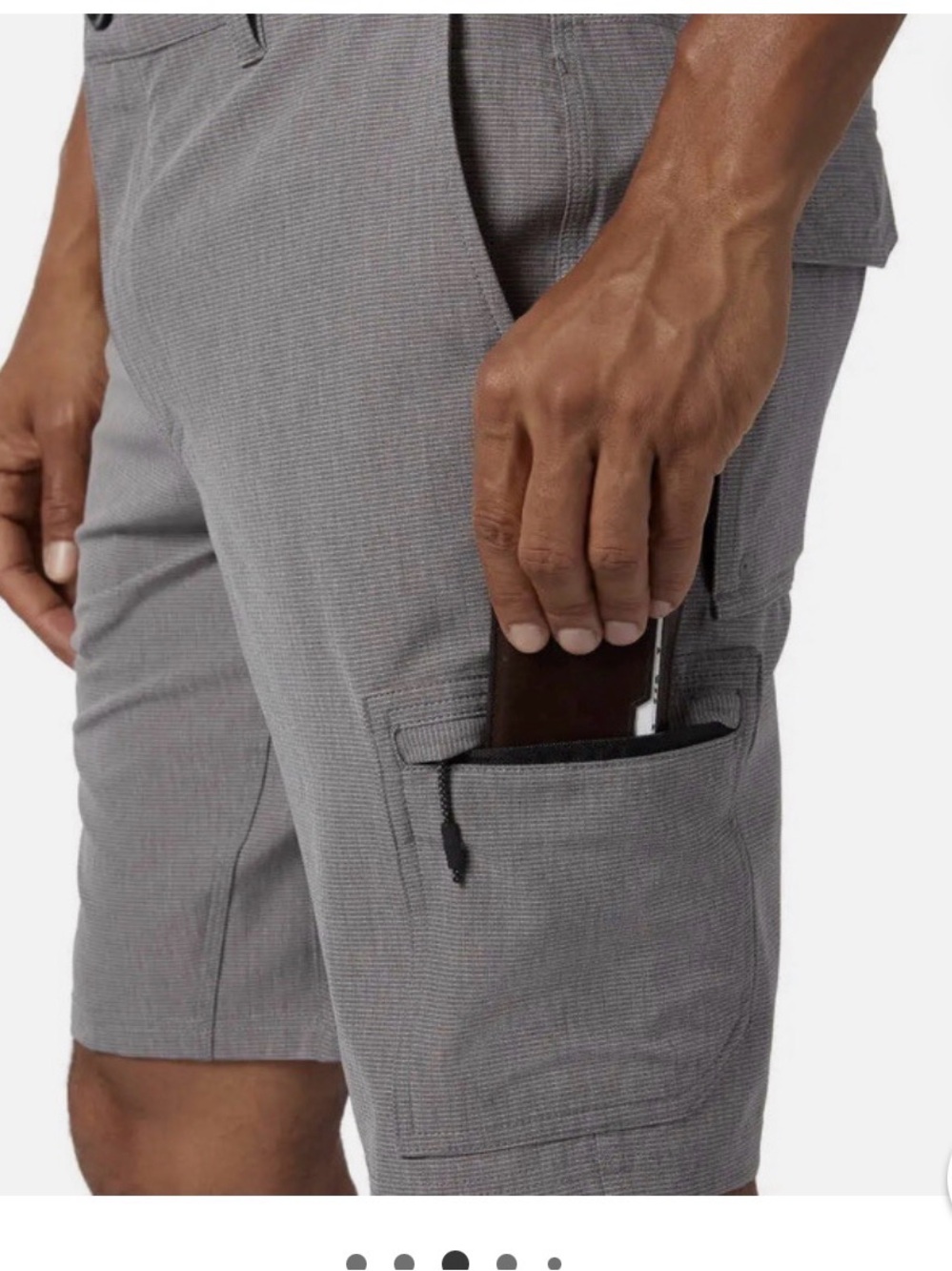 O'NEILL CROSSOVER HYBRID LIGHTWEIGHT MENS GRAY CARGO BOARD SHORTS SIZE 30 WAIST - Picture 6 of 14